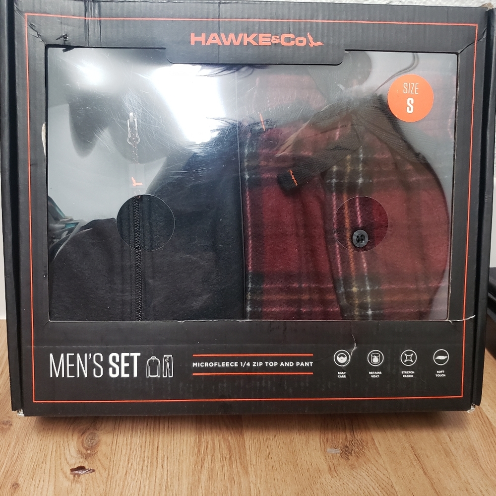 Hawke&Co Mens' Microfleece Sleep Set